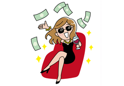 eat upのイラスト